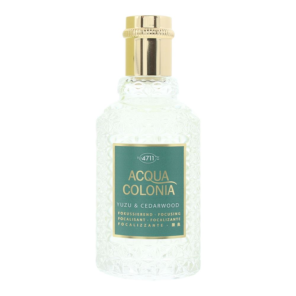 Mäurer & Wirtz 4711 Acqua Colonia Yuzu & Cedarwood Eau de Cologne 50ml Spray, 50 ml for Unisex
