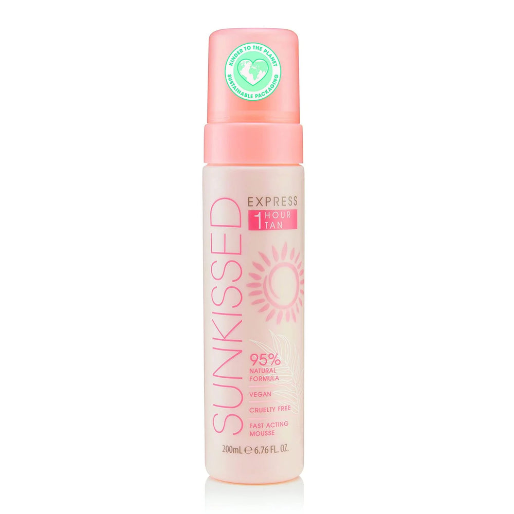 Sunkissed 95 Percent Natural Express 1 Hour Tan Mousse 200ml for Unisex