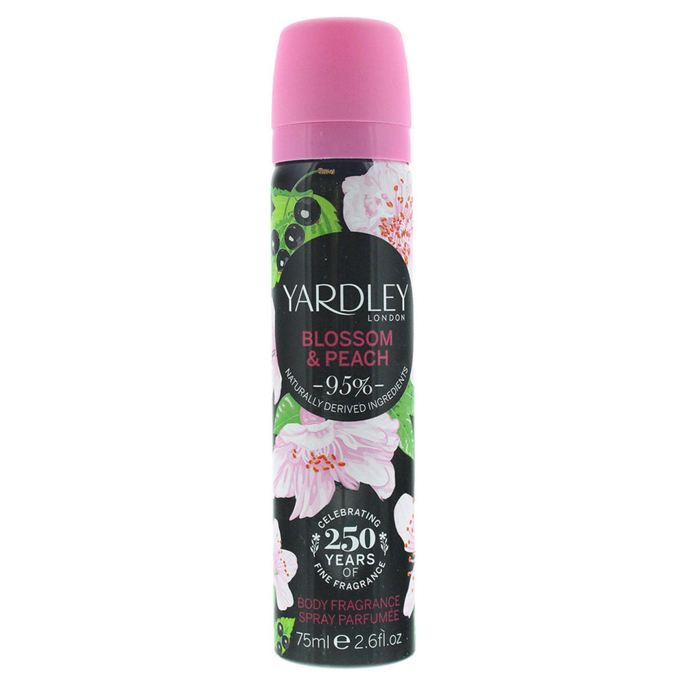 Yardley London Blossom & Peach 75ml Body Spray, 75 ml for Women