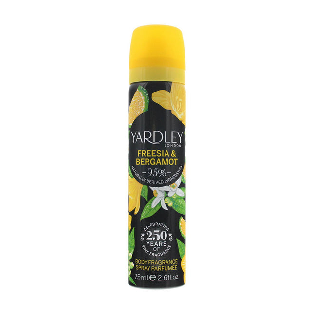 Yardley London Freesia & Bergamot 75ml Body Spray, 75 ml for Women