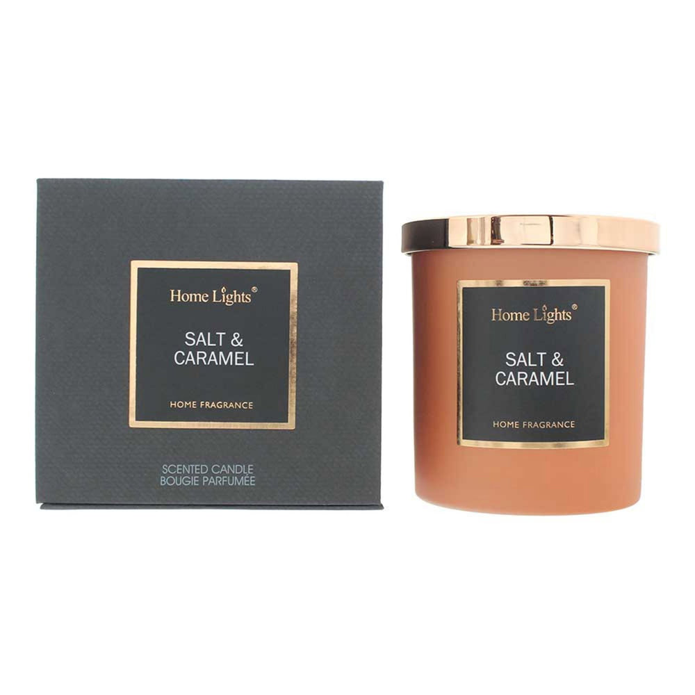 Home Lights Salt & Caramel Scented Candle 215g for Unisex