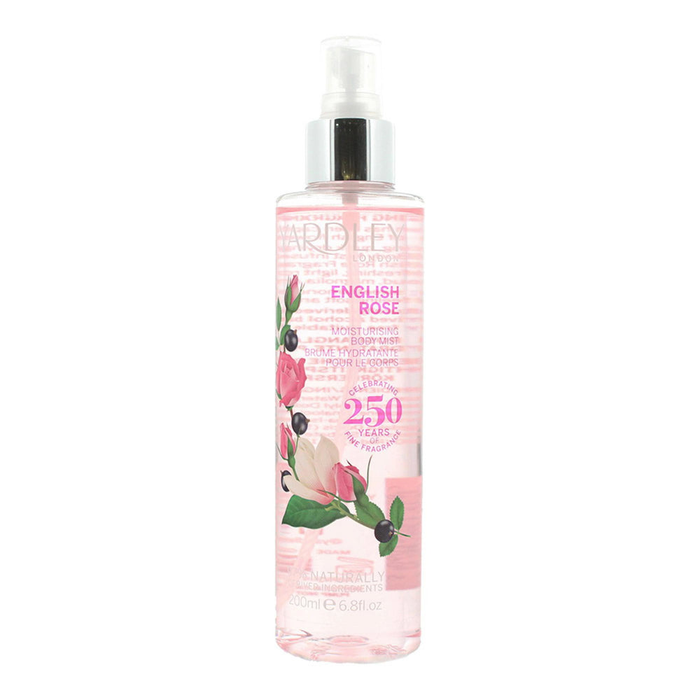 Yardley English Rose Fragrance Mist 200ml Spray, 200 ml for Women