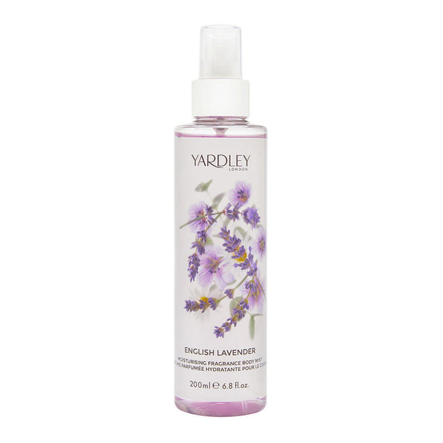 Yardley English Lavender Fragrance Mist 200ml Spray, 200 ml for Women