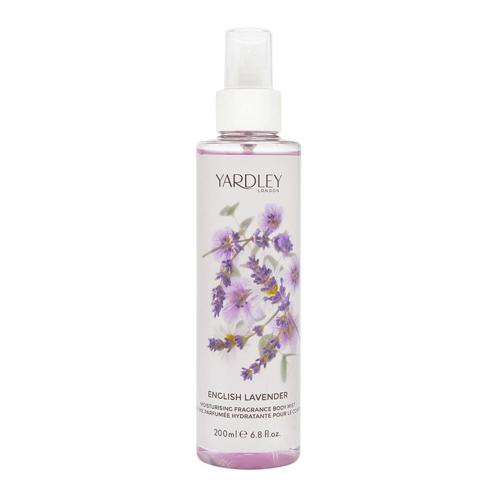 Yardley English Lavender Fragrance Mist 200ml Spray, 200 ml for Women