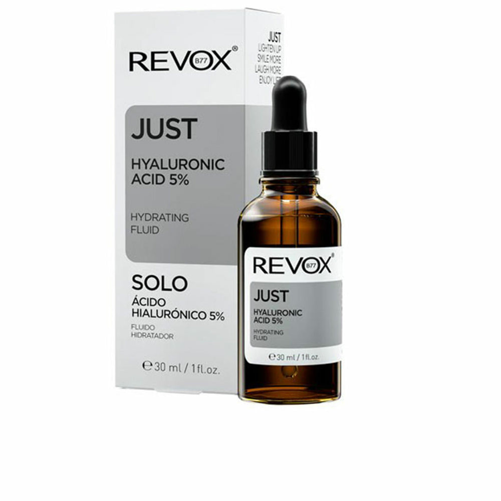 Revox B77 Just Hyaluronic Acid 5% Hydrating Fluid Serum 30ml, 30 ml for Unisex