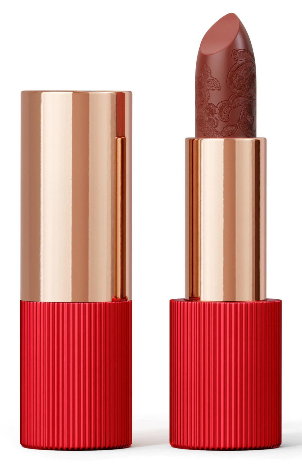 La Perla Matte Silk Lipstick - #102 - Terracotta Red - 3.5g, 3 g for Unisex