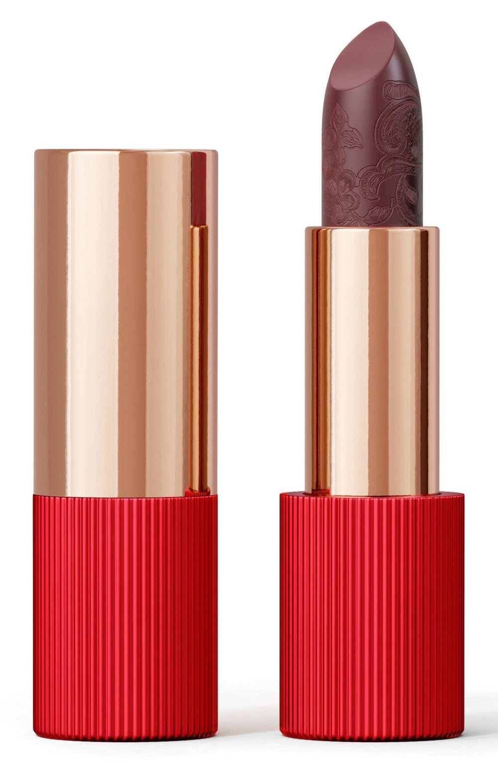 La Perla Matte Silk Lipstick - #108 - Plum Red - 3.5g, 3 g for Unisex