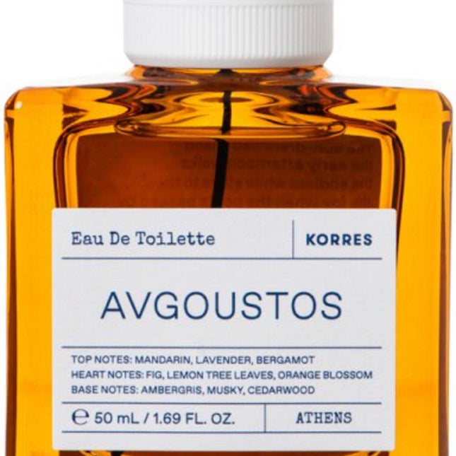 Korres Avgoustos Eau de Toilette 50ml Spray, 50 ml for Unisex