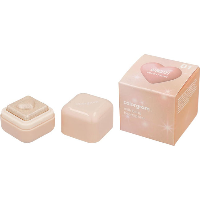 Colorgram Milk Bling Heartlighter - #01 Peach Heart 2g/0.07oz