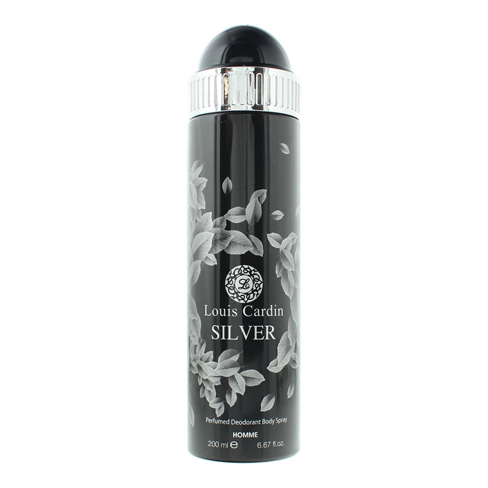 Louis Cardin Silver Deodorant Spray 200ml, 200 ml for Men