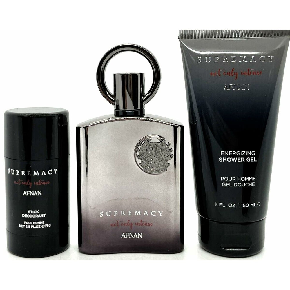 Afnan Perfumes Afnan Supremacy Not Only Intense Gift Set - EDP 100ml Spray + 150ml Shower Gel for Men