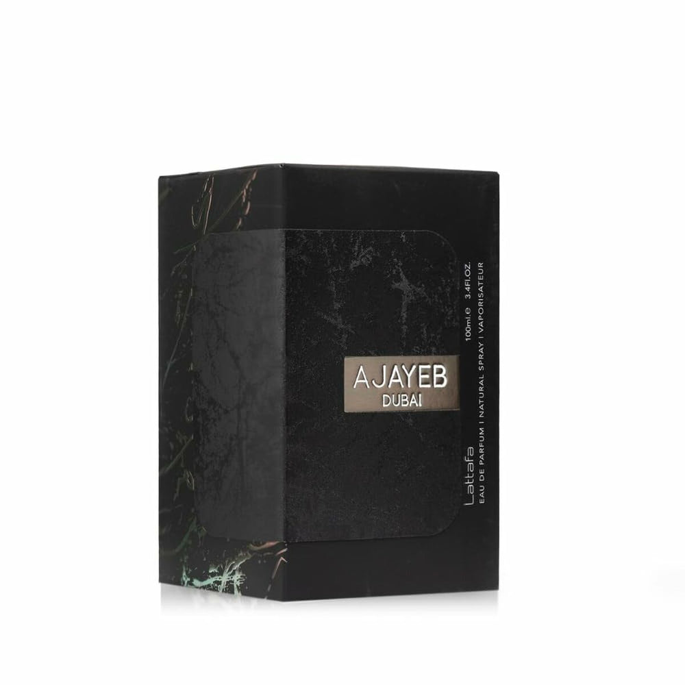Lattafa Perfumes Ajayeb Dubai Eau de Parfum 100ml Spray, 100 ml for Unisex