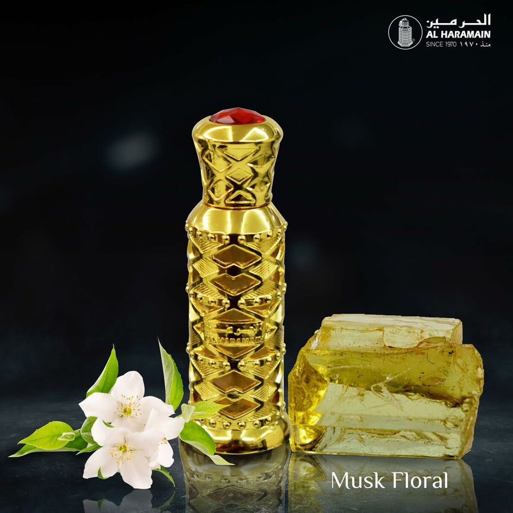 Al Haramain Musk Floral Perfume Oil 12ml, 12 ml for Women