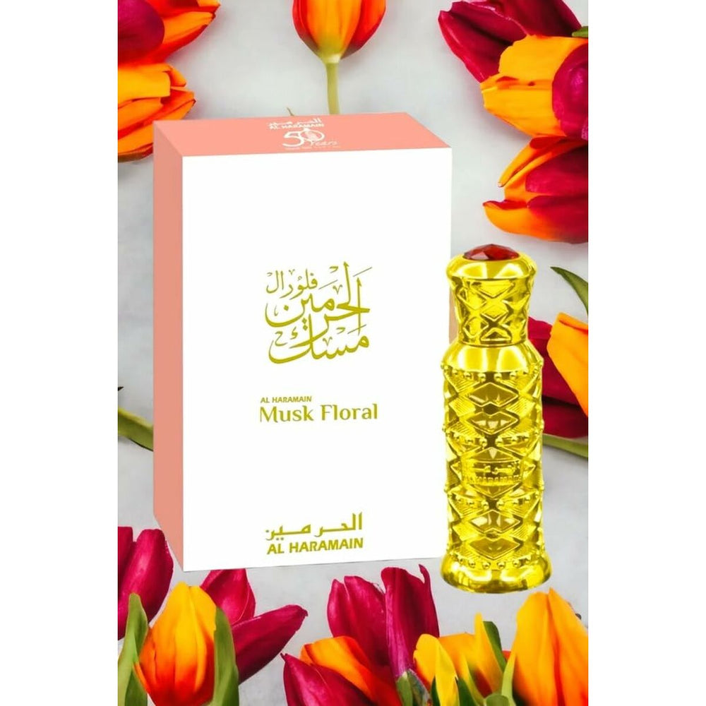 Al Haramain Musk Floral Perfume Oil 12ml, 12 ml for Women