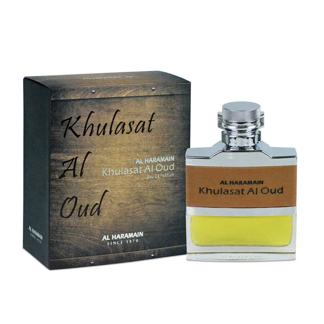 Al Haramain Khulasat Al Oud Eau de Parfum 100ml Spray, 100 ml for Men