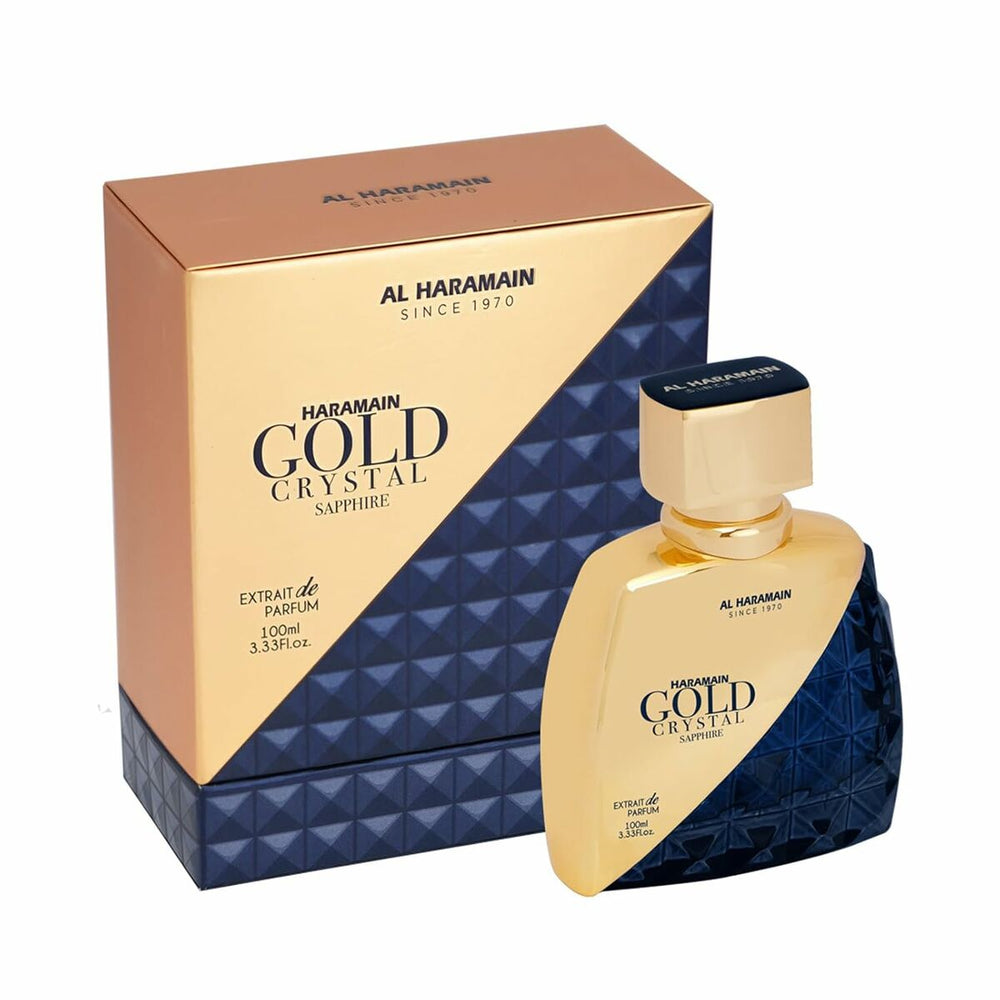 Al Haramain Gold Crystal Sapphire Eau de Parfum 100ml Spray, 100 ml for Unisex