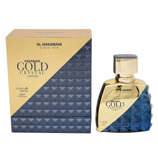 Al Haramain Gold Crystal Sapphire Eau de Parfum 100ml Spray, 100 ml for Unisex
