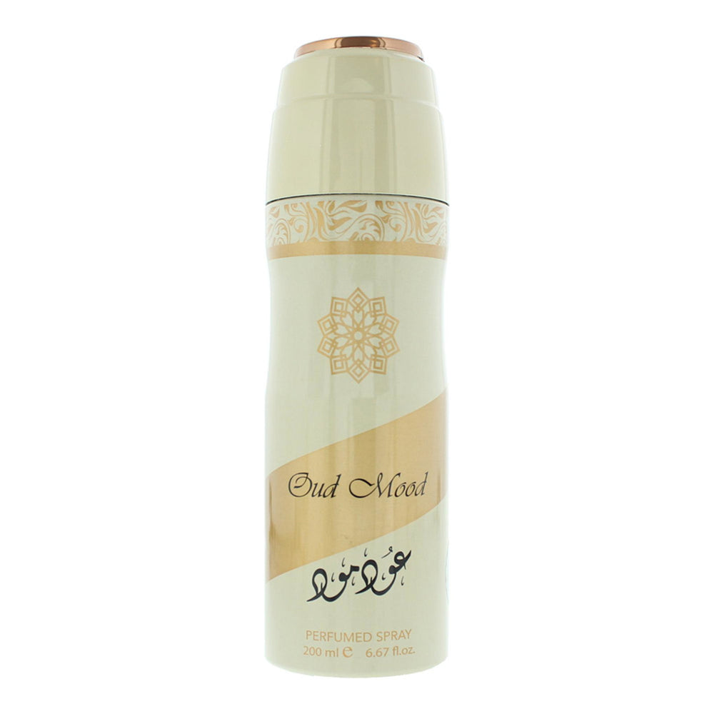 Lattafa Perfumes Oud Mood Perfumed Body Spray 200ml, 200 ml for Unisex