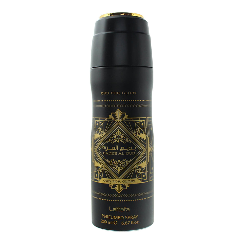 Lattafa Perfumes Bade'e Al Oud Oud for Glory Body Deodorant Spray 200ml, 200 ml for Unisex