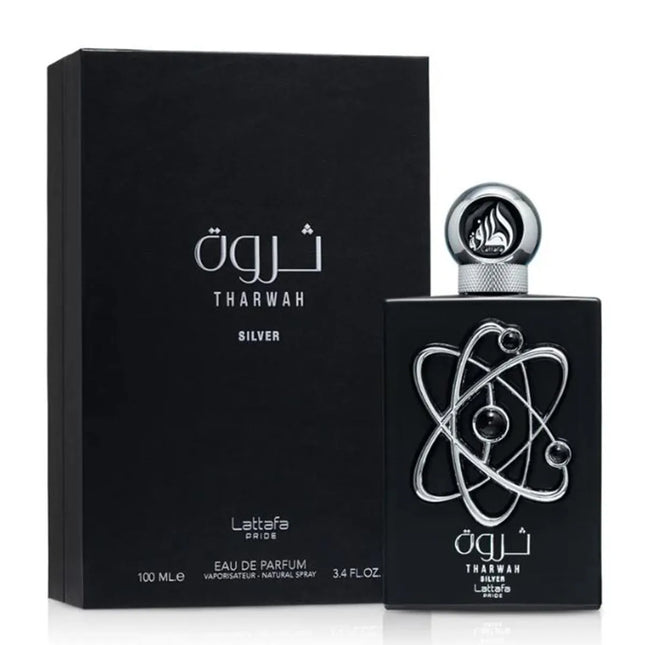 Lattafa Perfumes Tharwah Silver Eau de Parfum 100ml Spray, 100 ml for Men