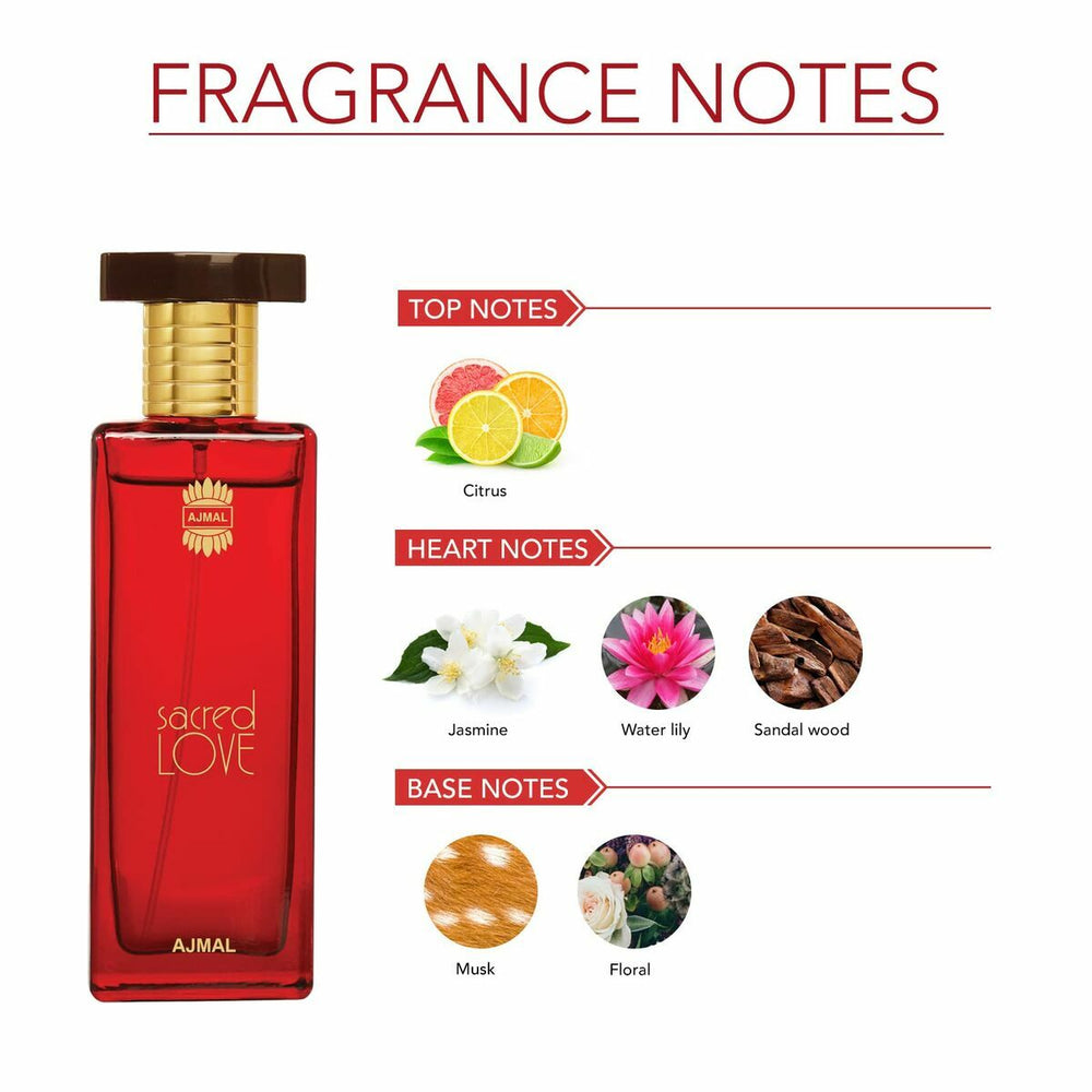 Ajmal Sacred Love Eau De Parfum 50ml Spray, 50 ml for Women