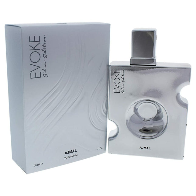 Ajmal Evoke Silver Edition Eau De Parfum 90ml Spray, 90 ml for Men