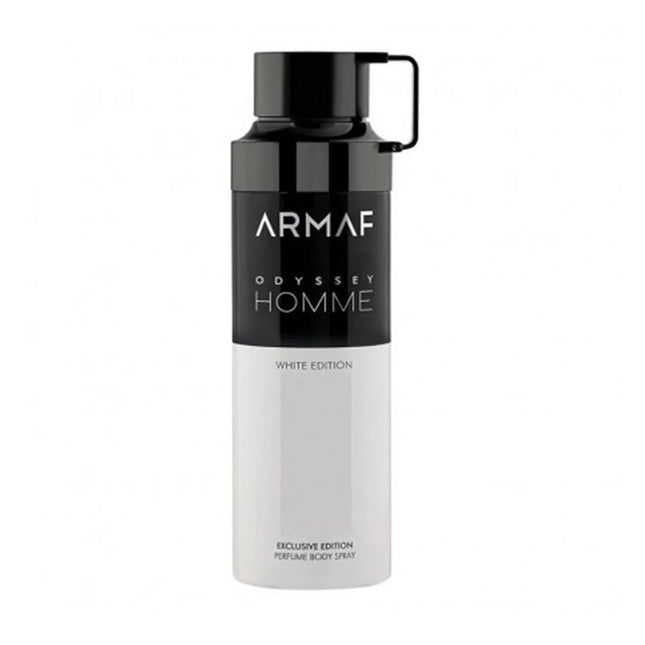 Armaf Odyssey Homme White Edition Perfumed Body Spray 200ml, 200 ml for Men
