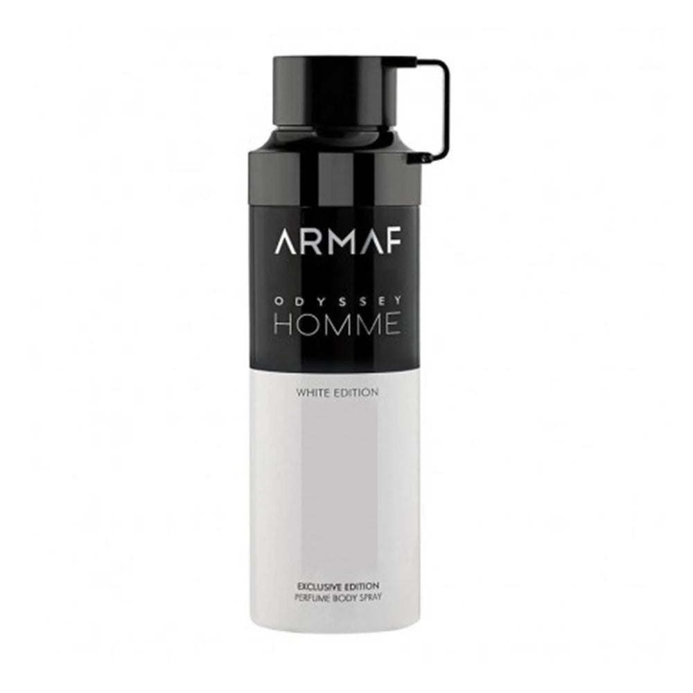 Armaf Odyssey Homme White Edition Perfumed Body Spray 200ml, 200 ml for Men