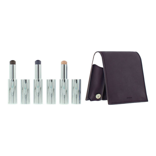 Byredo Dark Plum Colour Stick Gift Set 3g Solar Flare + 3g Flower Play + 3g Kumato + Leather Pouch for Women