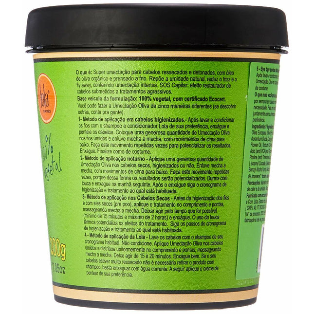 Lola Moisturizing Olive Nutrition Mask Damaged hair 200gr for Unisex