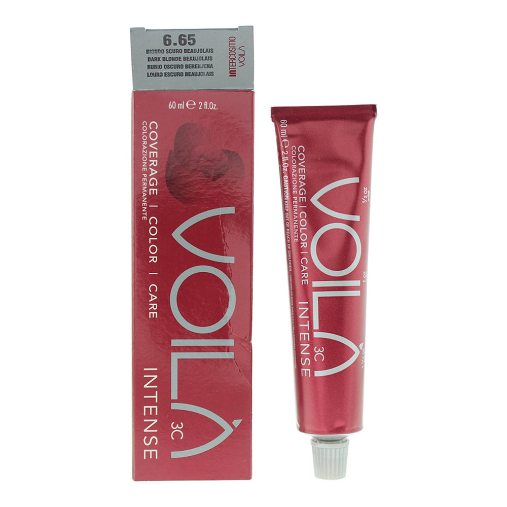Intercosmo Voilà 3C Intense 60ml - 6.65 Dark Blonde Beaujolais, 60 ml for Women