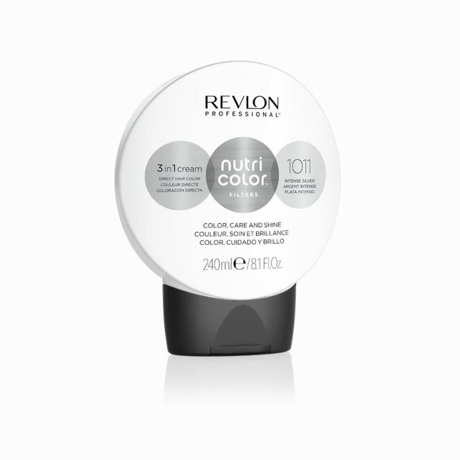 Revlon Nutri Color Filters 3 in 1 Cream Hair Colourant 240ml - 1011 Intense Silver, 240 ml for Unisex