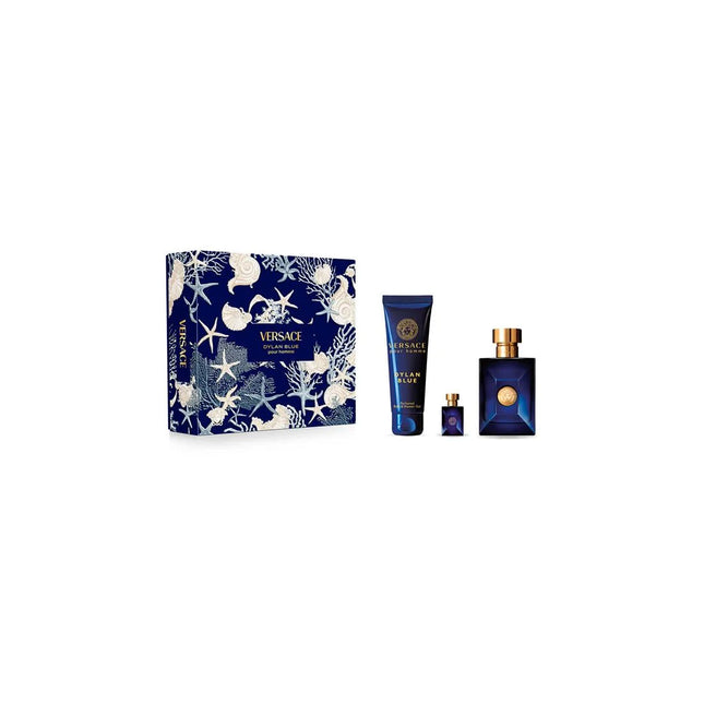 Versace Pour Homme Dylan Blue Gift Set 100ml EDT + 150ml Shower Gel + 5ml EDT