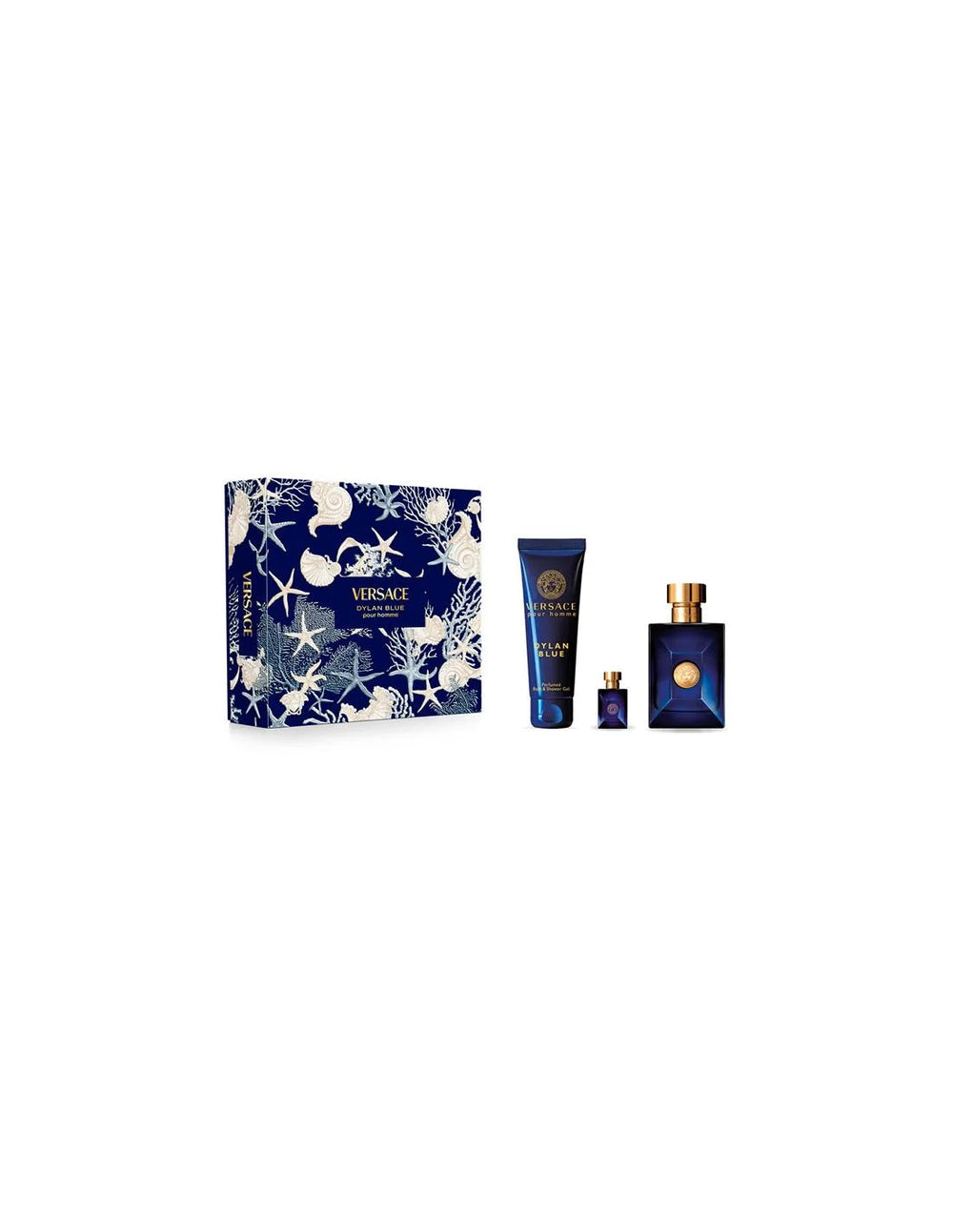 Versace Pour Homme Dylan Blue Gift Set 100ml EDT + 150ml Shower Gel + 5ml EDT