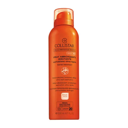 Collistar Speciale Abbronzatura Perfetta Moisturising Tanning Spray 200ml SPF20, 200 ml for Unisex