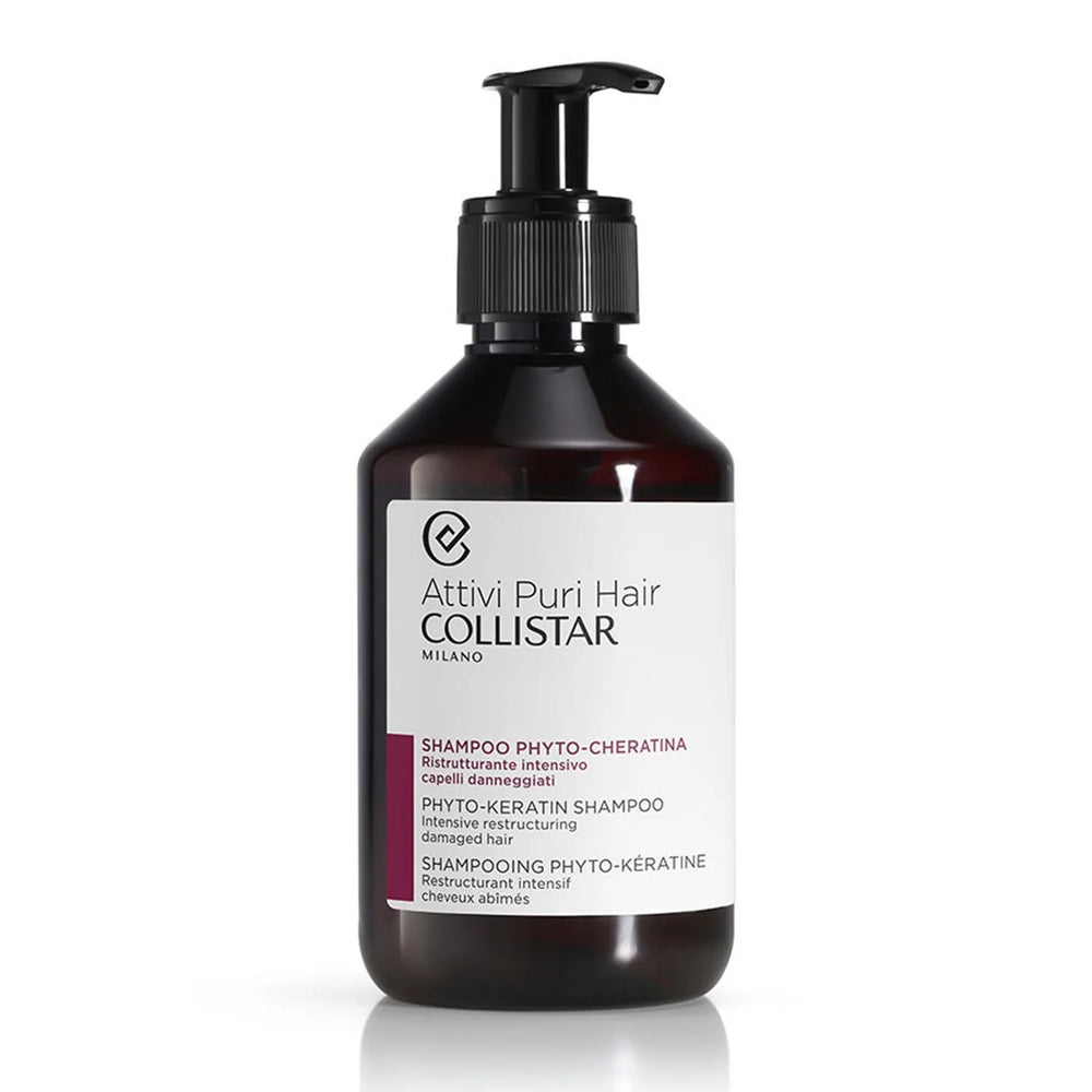 Collistar Pure Active Phyto Keratin Intensive Restructuring Shampoo 250ml, 250 ml for Unisex