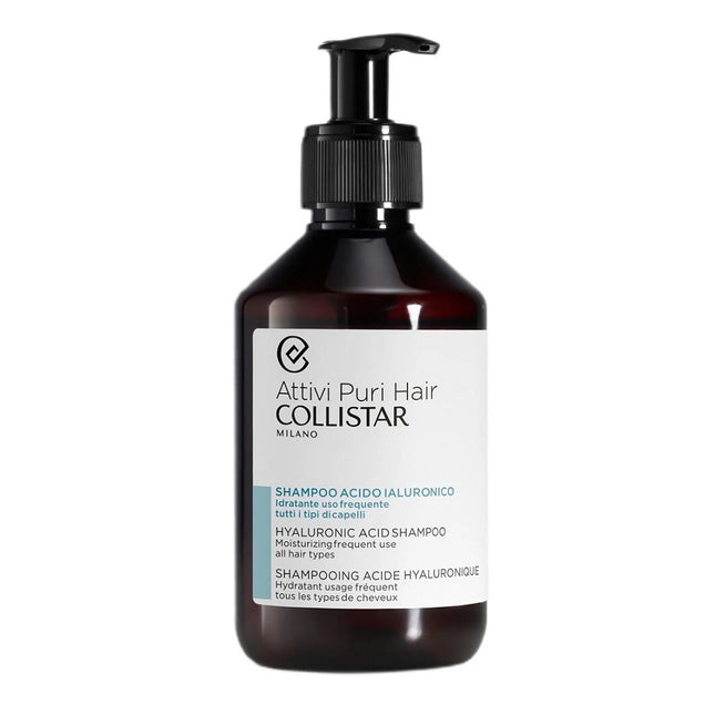 Collistar Pure Active Hyaluronic Acid Moisturizing Shampoo 250ml, 250 ml for Unisex