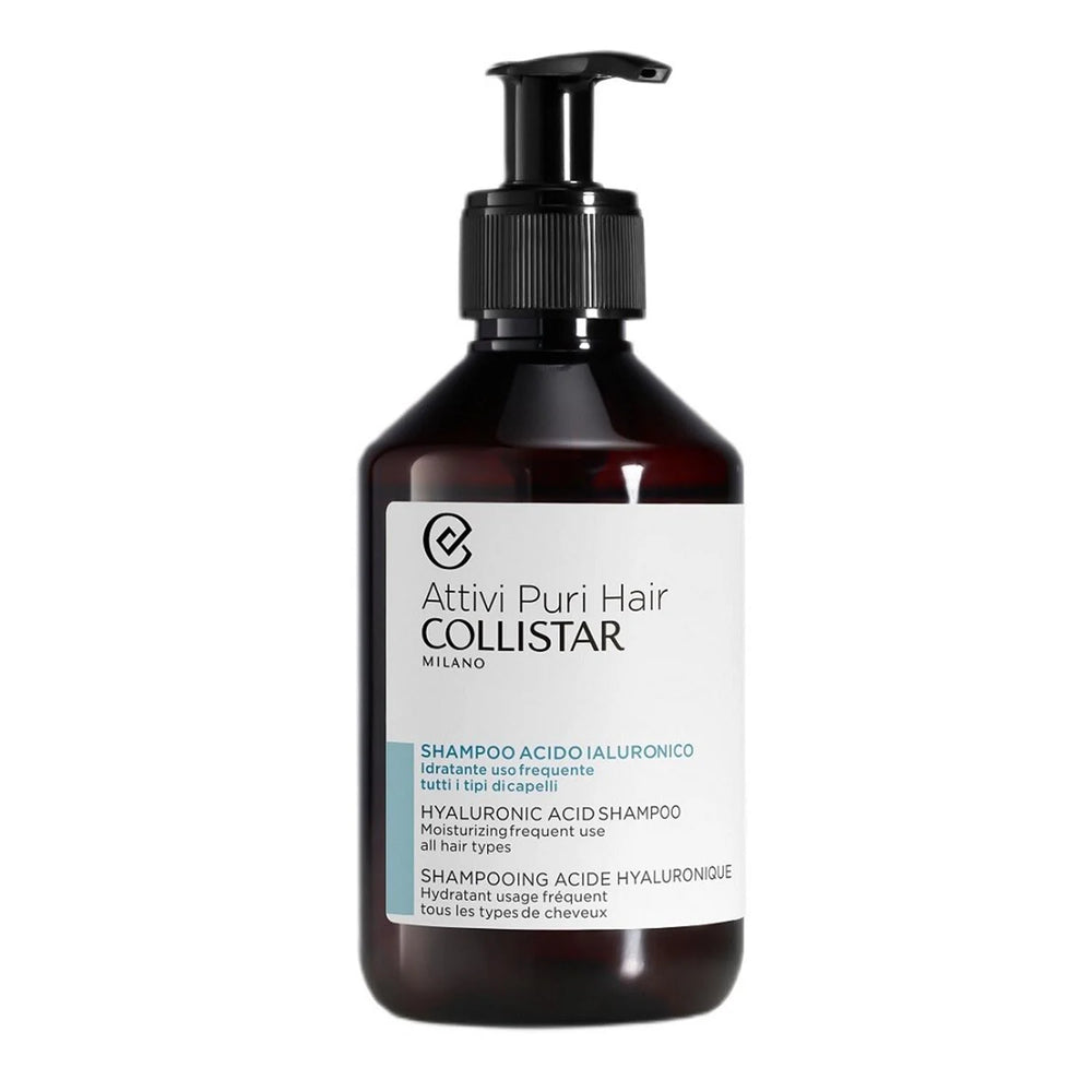 Collistar Pure Active Hyaluronic Acid Moisturizing Shampoo 250ml, 250 ml for Unisex