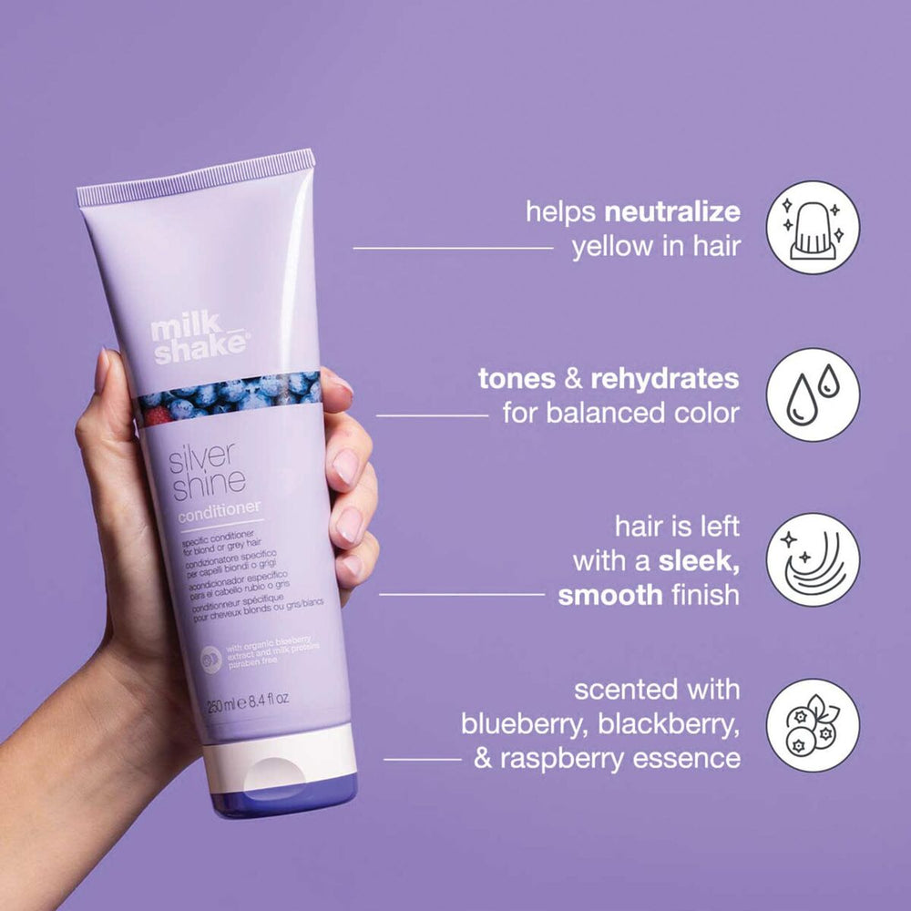 Milk_shake Silver Shine Conditioner 1000ml, 1000 ml for Unisex