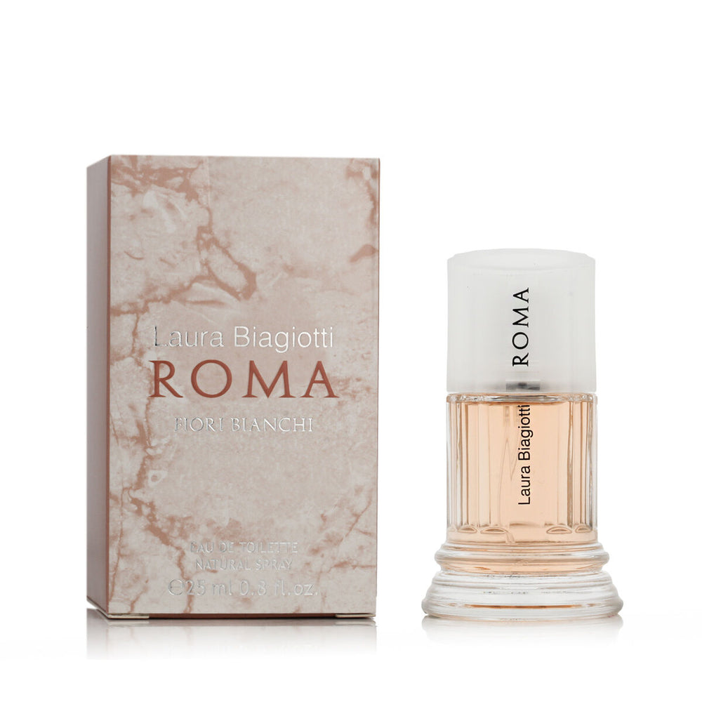 Laura Biagiotti Roma Fiori Bianchi Eau de Toilette 25ml Spray, 25 ml for Women