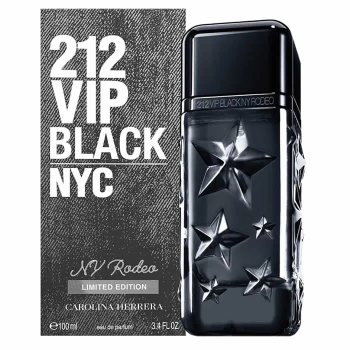 Carolina Herrera 212 VIP Black NY Rodeo Eau de Parfum 100ml Spray, 100 ml for Men