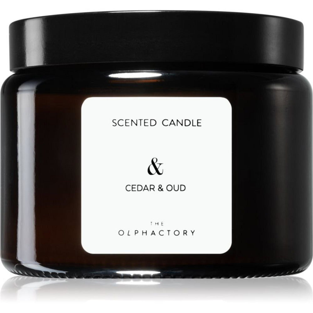 The Olphactory Cedar Oud Scented Candle 360g, 360 ml for Unisex