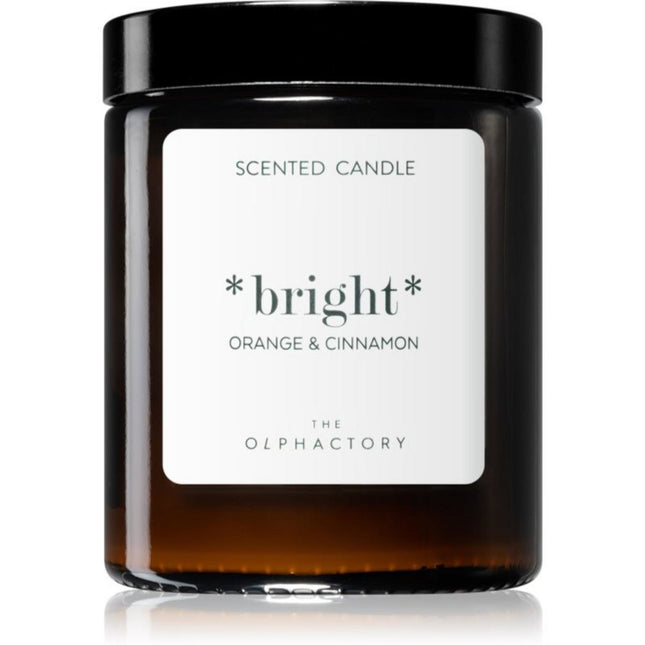 The Olphactory Bright Orange Cinnamon Scented Candle 135g, 135 ml for Unisex