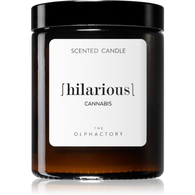 The Olphactory Hilarious Cannabis Scented Candle 135g, 135 ml for Unisex