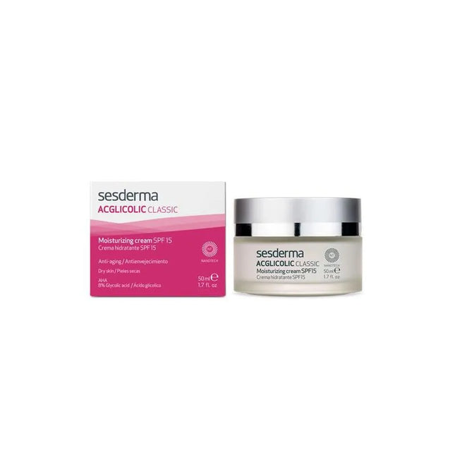 Sesderma Acglicolic Classic Moisturising Cream SPF15 50ml, 50 ml for Unisex