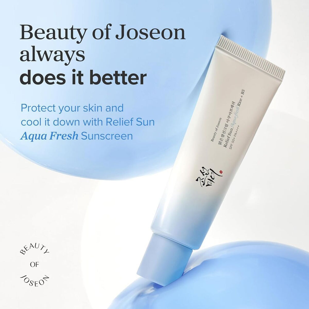 Beauty Of Joseon Moisture Relief Sun Aqua-Fresh Rice + B5 SPF50+ PA++++ 50ml Sun Cream, 50 ml for Unisex