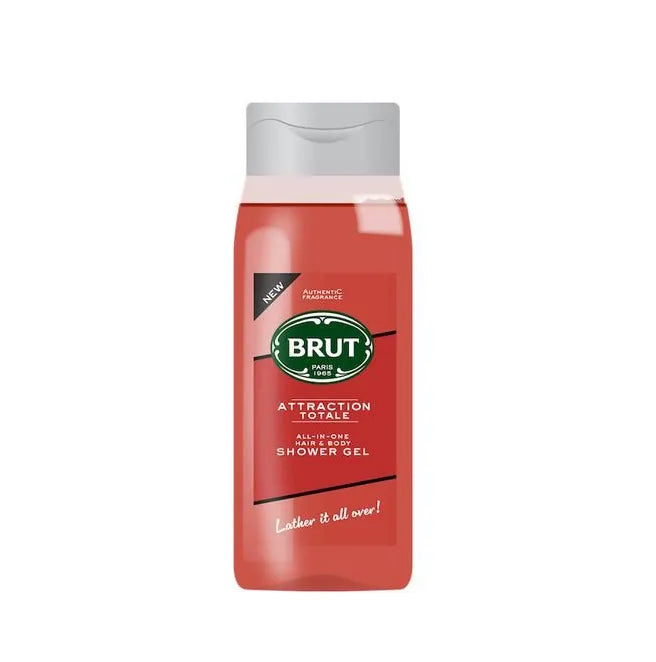 Brut Attraction Totale Shower Gel 500ml, 500 ml for Men