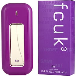 FCUK FCUK 3 Eau de Toilette 100ml Spray, 100 ml for Women