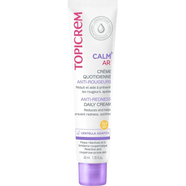 Topicrem Calm+ Anti-Redness Daily Cream SPF50+ 40ml, 40 ml for Unisex
