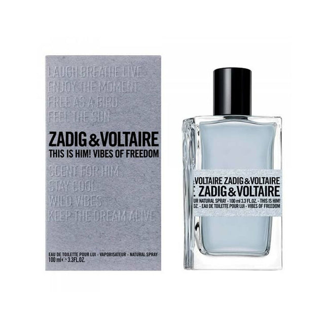 Zadig & Voltaire This is Him! Vibes of Freedom Eau de Toilette 100ml Spray, 100 ml for Men